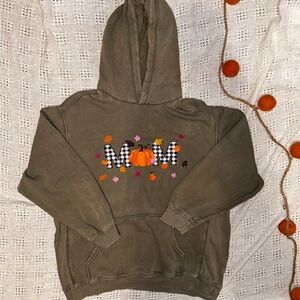 Thrifted Aerie sweatshirt with custom fall design!